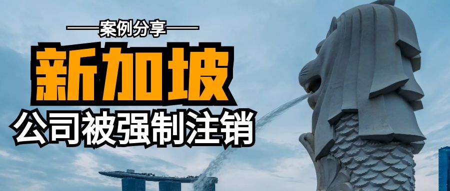 案例分享：新加坡公司年審逾期，前代理強制注銷公司！